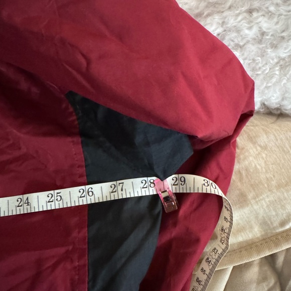 Vintage 90s Reversible Nylon Windbreaker Pullover Maroon Black Men’s XL - Picture 8 of 8
